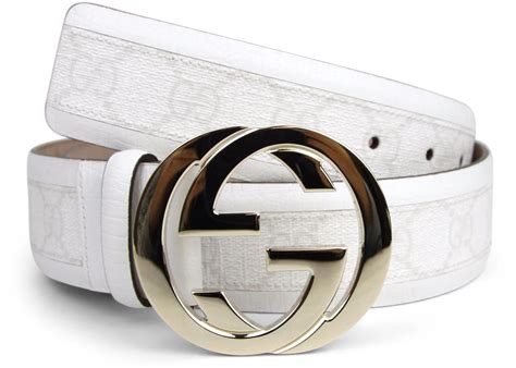 gucci belt white|real white gucci belt.